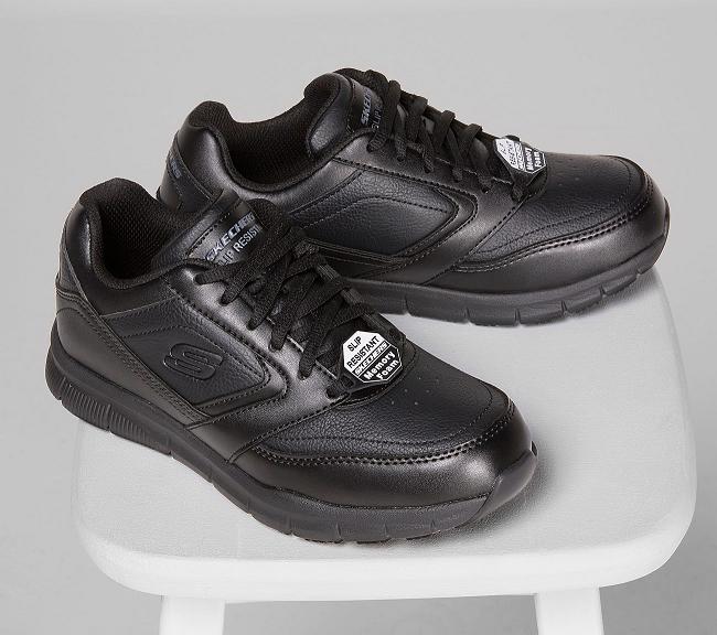 Zapatos de Trabajo Skechers Mujer - Nampa Negro YKUTQ1862